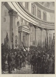 Die Raphael-Gedenkfeier in Rom, Besuch des Grabes von Raphael im Pantheon